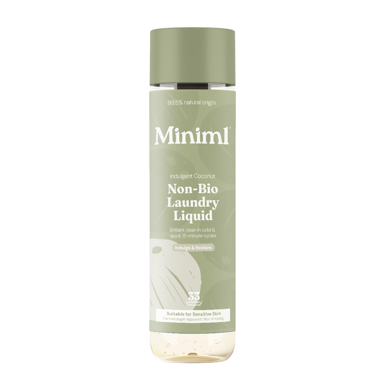 Miniml Laundry Liquid Washing Detergent 5L Refill - Natural Non Bio Pink Dragonfruit & Orchid Scented Clothes Fabric Cleaner for Machine or Delicate Hand Wash- 100% Vegan & Cruelty Free (165 Washes)