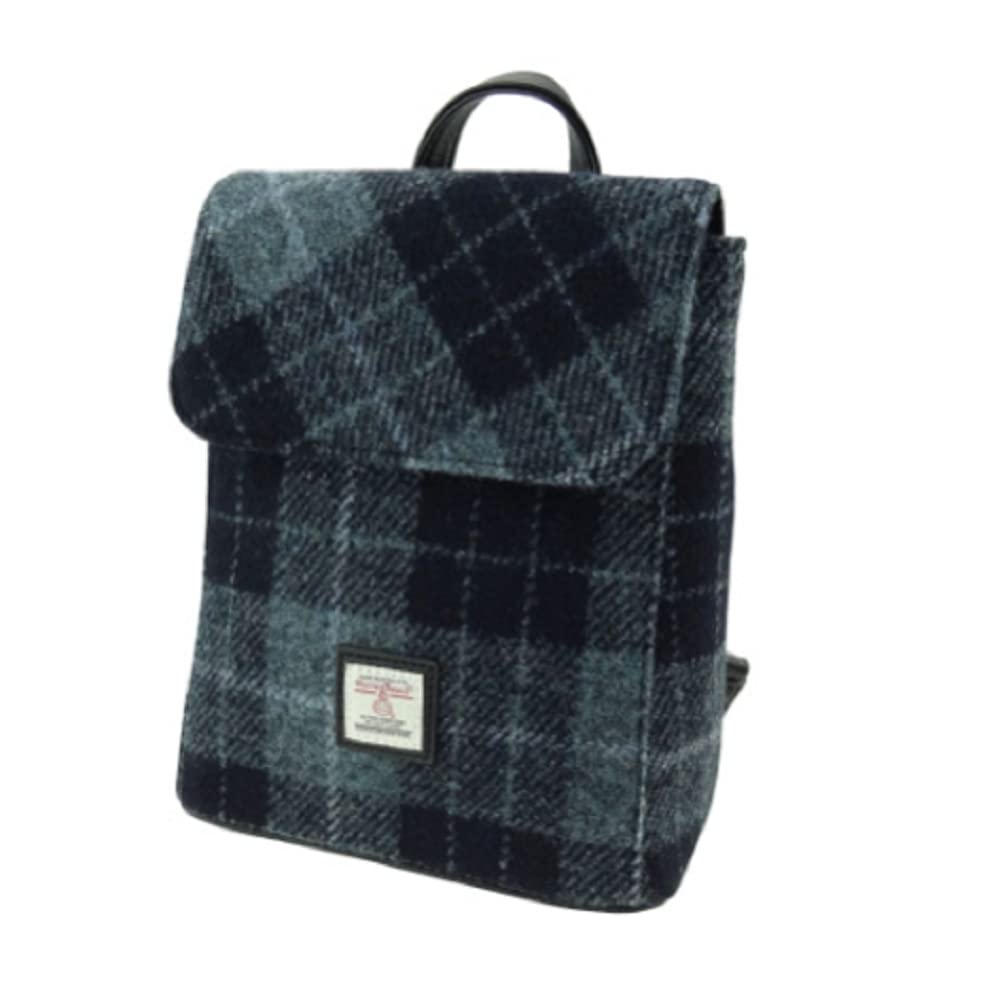 Glen Appin Harris Tweed 'Tummel' Mini Backpack (Colour 15 Green)