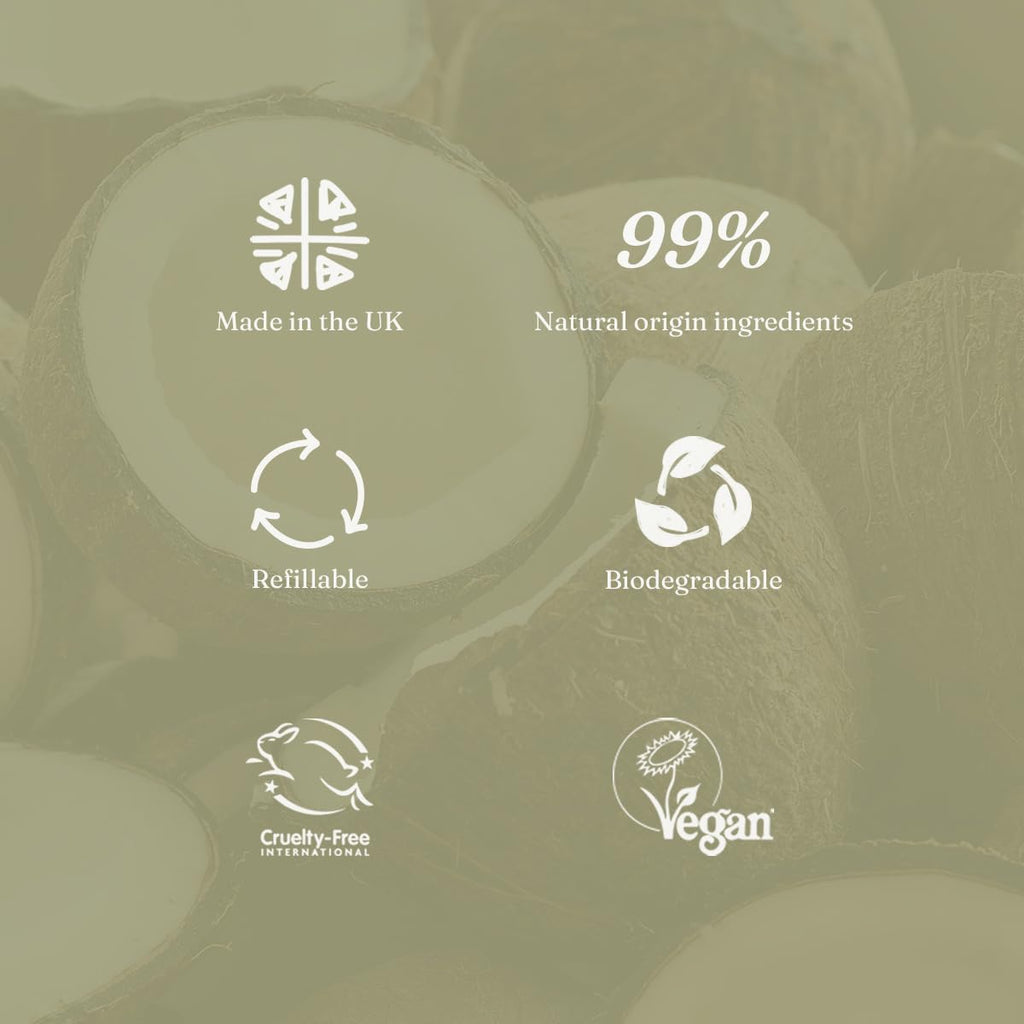 Miniml Natural Hair Conditioner Eco Friendly - Refill Nourishing Coconut Men and Womens Sensitive Scalp & Skin Cruelty Free Vegan Formula - For Greasy, Curly, Dry Hair, 5L (Pack of 1)