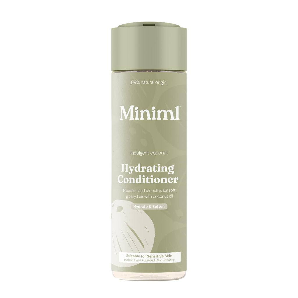 Miniml Natural Hair Conditioner Eco Friendly - Refill Nourishing Coconut Men and Womens Sensitive Scalp & Skin Cruelty Free Vegan Formula - For Greasy, Curly, Dry Hair, 5L/1L(Pack of 1)