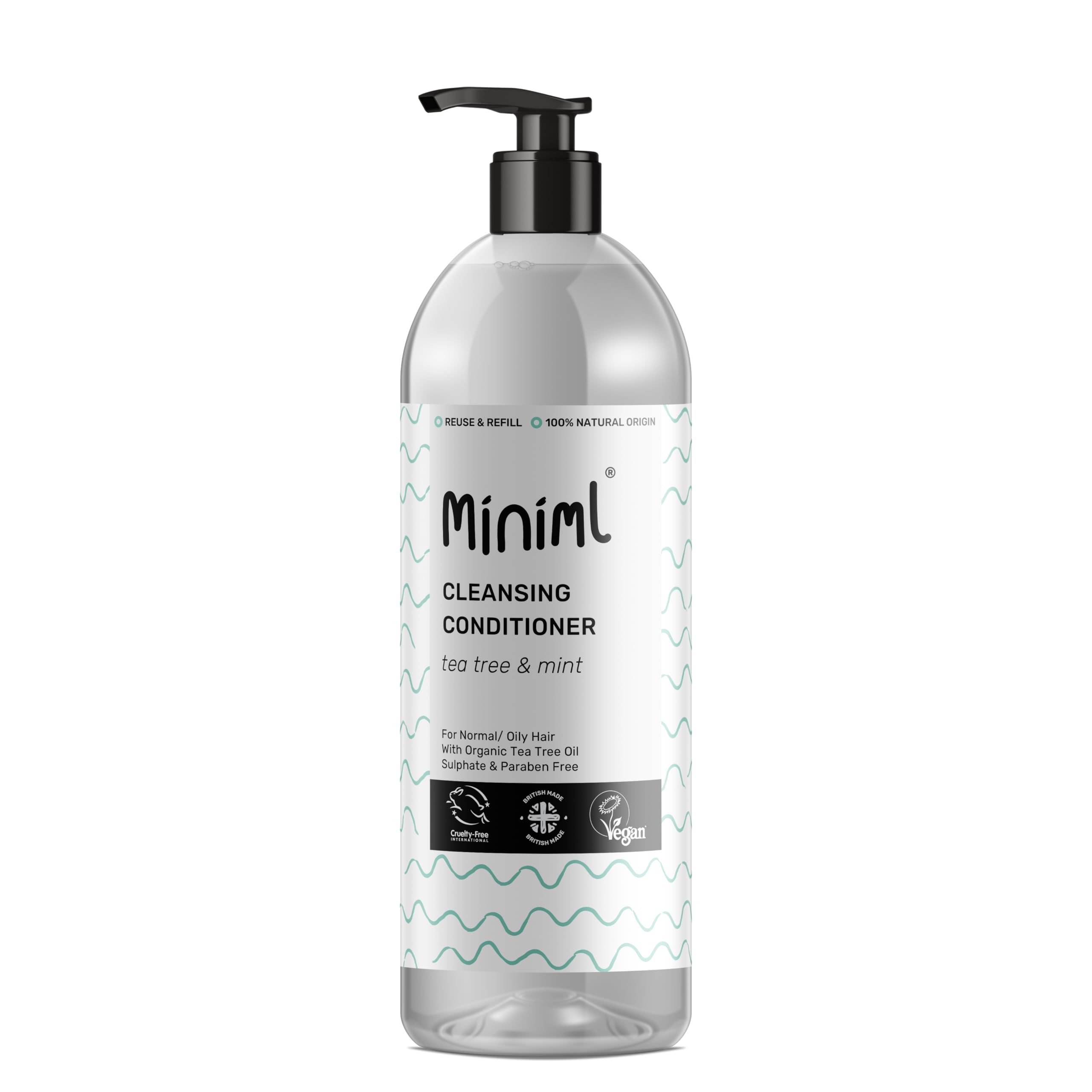 Miniml Natural Hair Conditioner Eco Friendly - Refill Nourishing Coconut Men and Womens Sensitive Scalp & Skin Cruelty Free Vegan Formula - For Greasy, Curly, Dry Hair, 5L (Pack of 1)