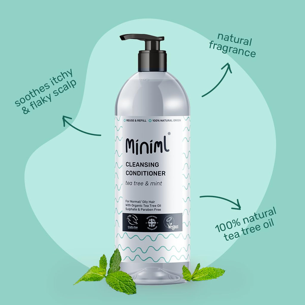 Miniml Natural Hair Conditioner Eco Friendly - Refill Nourishing Coconut Men and Womens Sensitive Scalp & Skin Cruelty Free Vegan Formula - For Greasy, Curly, Dry Hair, 5L (Pack of 1)