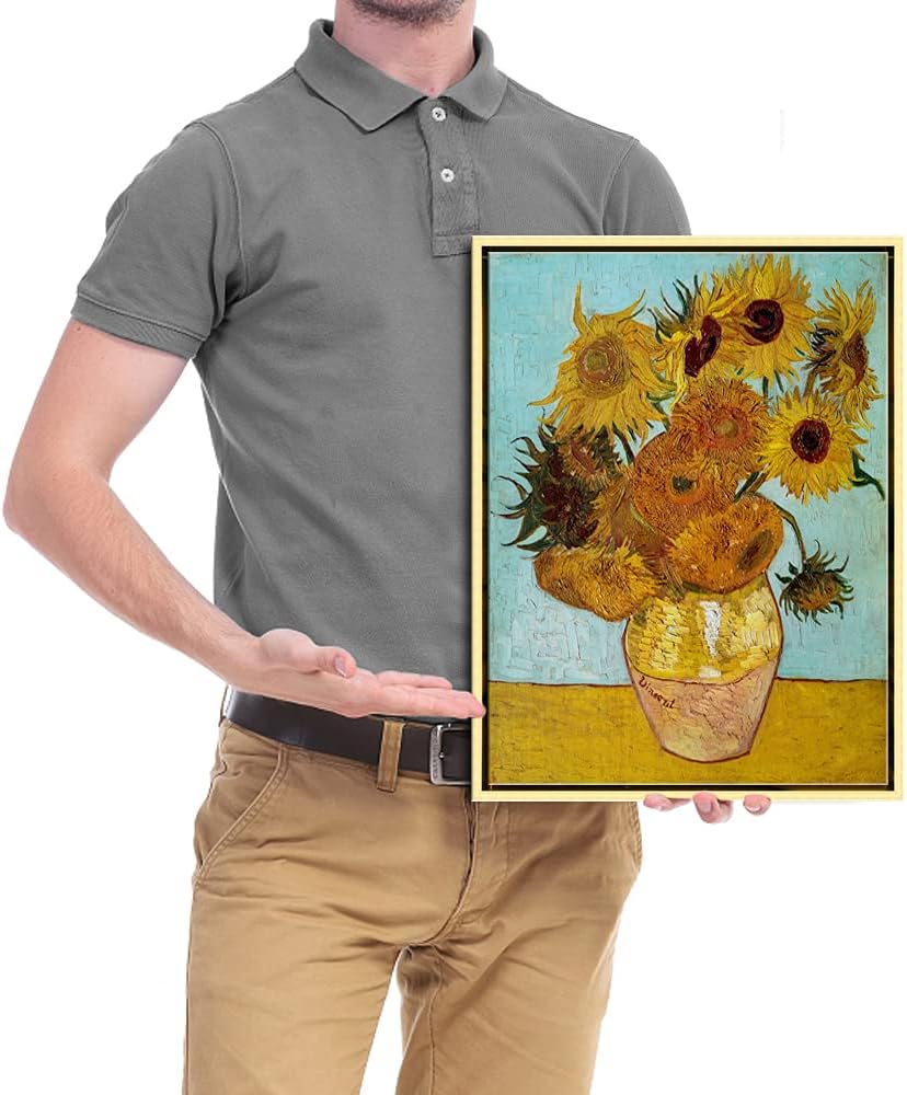 Wieco Art Sunflower by Vincent Van Gogh Oil Paintings Reproduction Modern Floral Giclee Canvas Prints Artwork Flowers Pictures on Canvas Wall Art for Home office Decorations