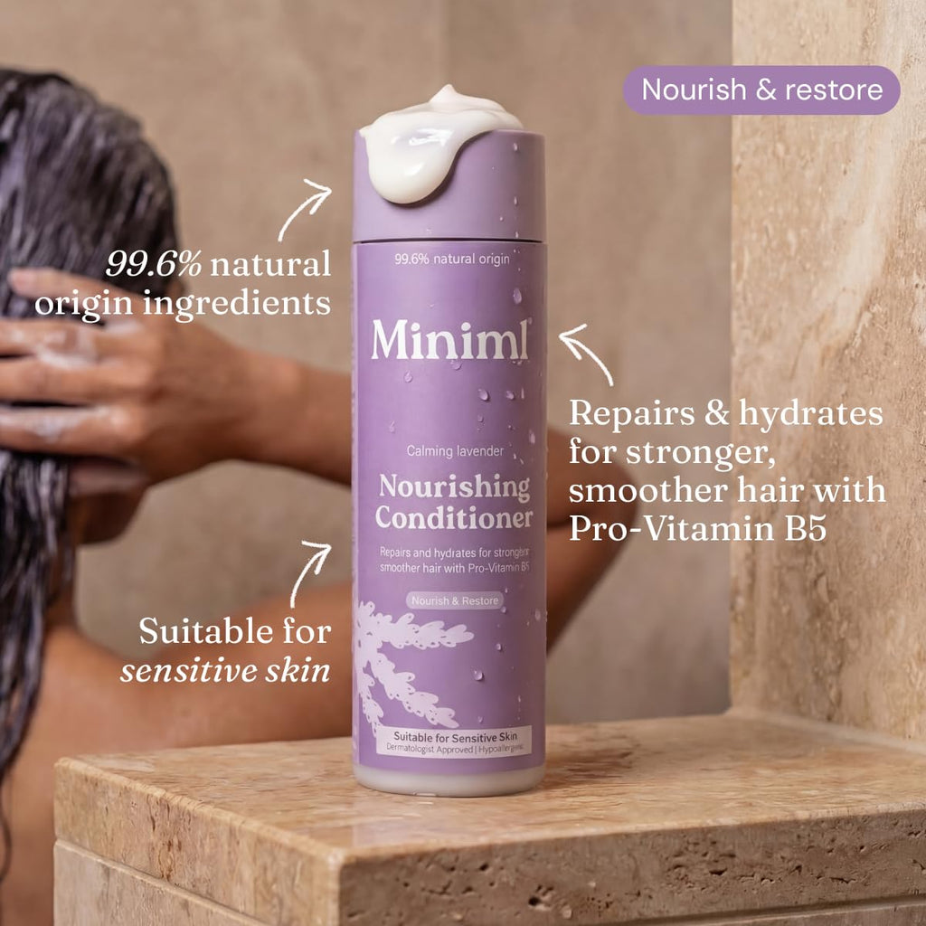 Miniml Natural Hair Conditioner Eco Friendly - Refill Nourishing Coconut Men and Womens Sensitive Scalp & Skin Cruelty Free Vegan Formula - For Greasy, Curly, Dry Hair, 5L (Pack of 1)