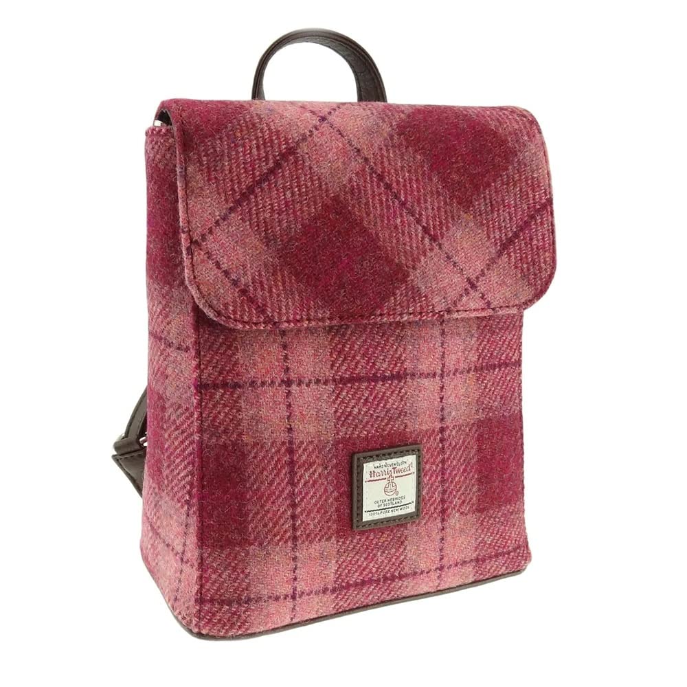 Glen Appin Harris Tweed 'Tummel' Mini Backpack (Colour 15 Green)