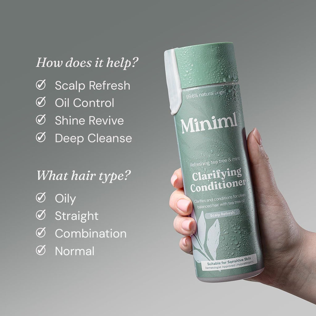 Miniml Natural Hair Conditioner Eco Friendly - Refill Nourishing Coconut Men and Womens Sensitive Scalp & Skin Cruelty Free Vegan Formula - For Greasy, Curly, Dry Hair, 5L (Pack of 1)