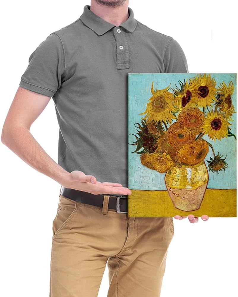 Wieco Art Sunflower by Vincent Van Gogh Oil Paintings Reproduction Modern Floral Giclee Canvas Prints Artwork Flowers Pictures on Canvas Wall Art for Home office Decorations