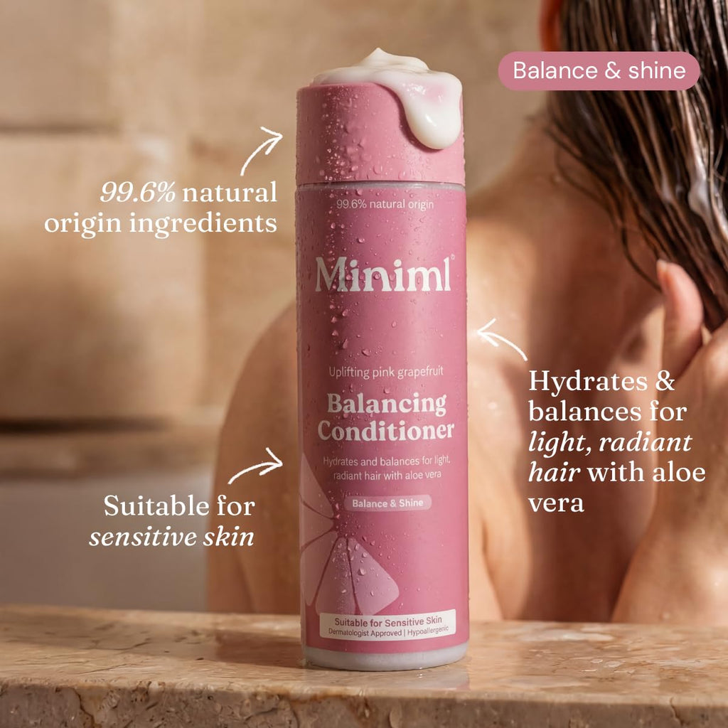 Miniml Natural Hair Conditioner Eco Friendly - Refill Nourishing Coconut Men and Womens Sensitive Scalp & Skin Cruelty Free Vegan Formula - For Greasy, Curly, Dry Hair, 5L (Pack of 1)