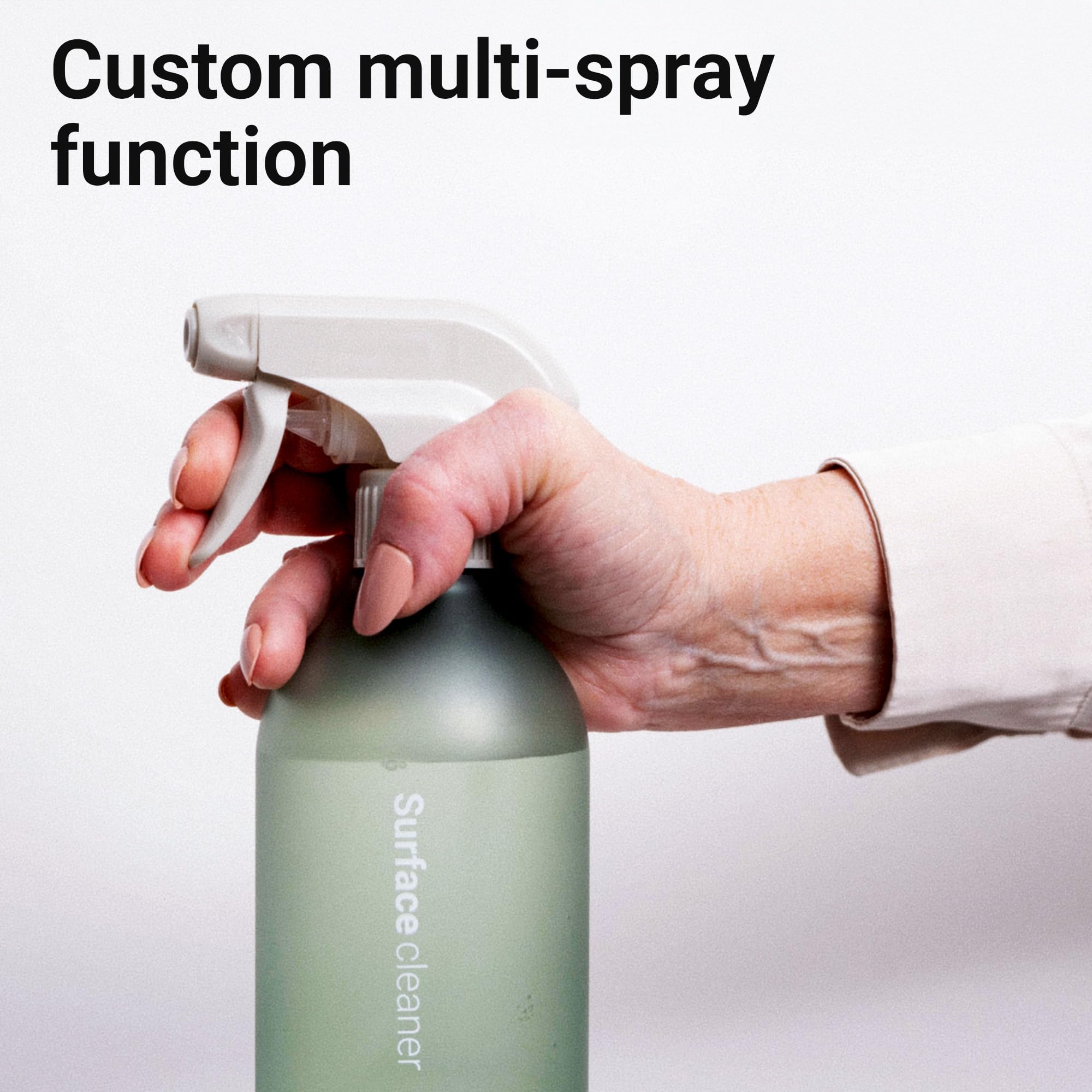 Vove | Premium Reusable Cleaner Bottles | 3 pack | 100% Recycled bottle | Leakproof Trigger Sprayer | Scandi design | Eco-Friendly | Long Lasting | 500ml / 17fl oz | For Cleaning