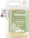 Miniml Hand Soap Wash Liquid 5L Refill - Lime, Basil & Mandarin Infused Hand, Skin & Body Wash Gel for Soft and Sensitive Skin Care - 100% Vegan & Cruelty Free