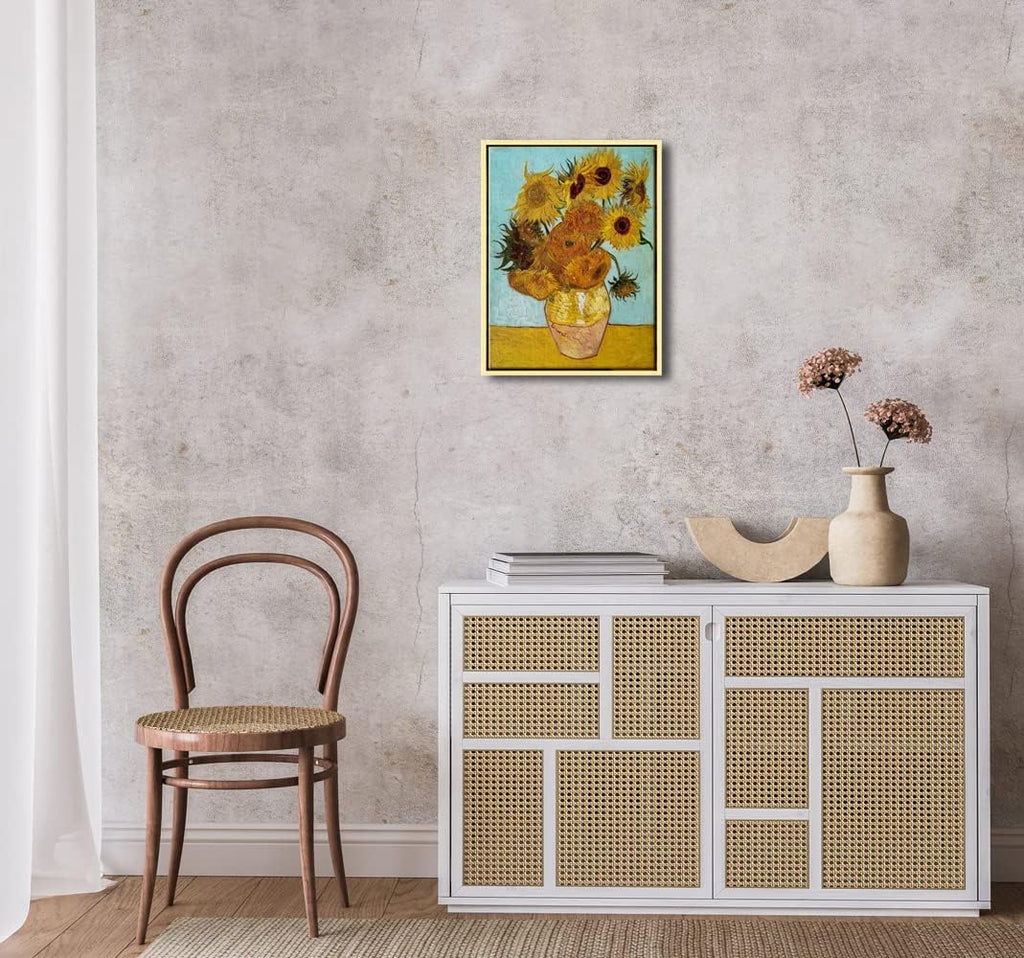 Wieco Art Sunflower by Vincent Van Gogh Oil Paintings Reproduction Modern Floral Giclee Canvas Prints Artwork Flowers Pictures on Canvas Wall Art for Home office Decorations