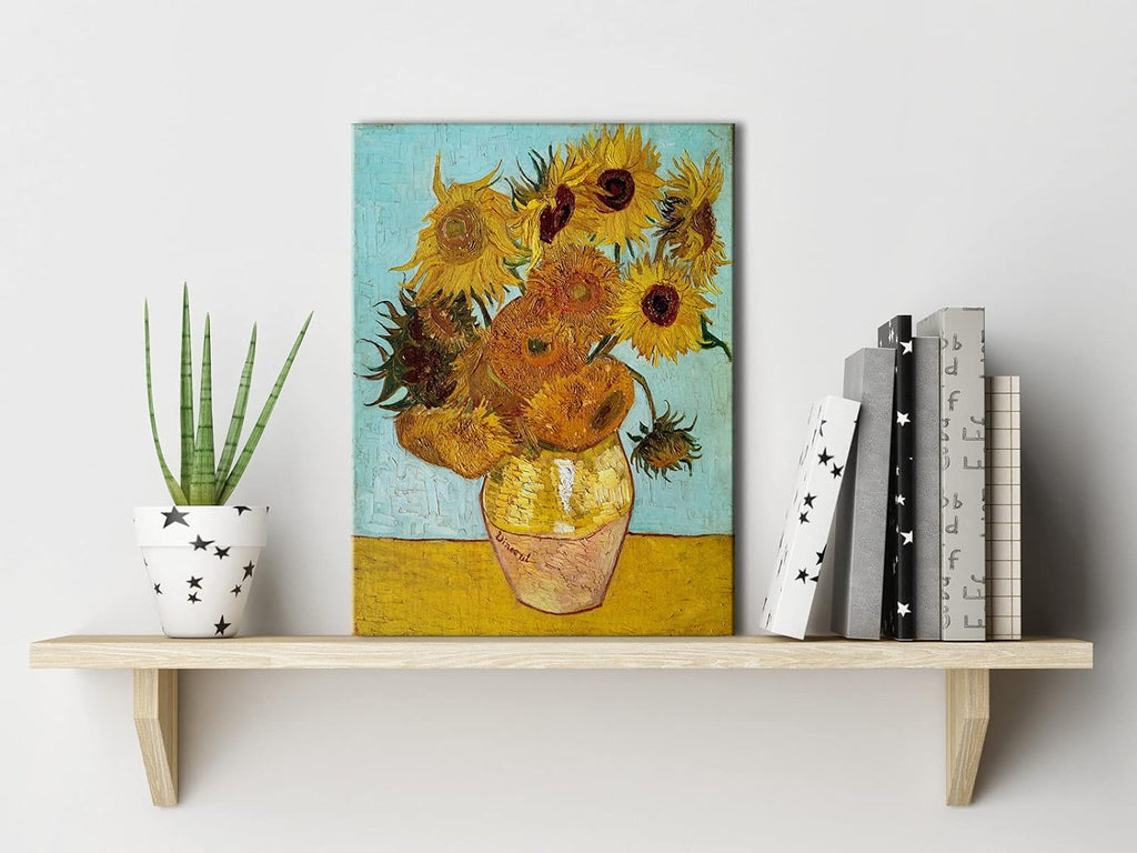 Wieco Art Sunflower by Vincent Van Gogh Oil Paintings Reproduction Modern Floral Giclee Canvas Prints Artwork Flowers Pictures on Canvas Wall Art for Home office Decorations