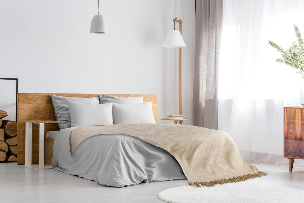 Emma Barclay Herringbone - Recycled Cotton Patterned Chair Sofa Setee Bed Throw Over Blanket in Natural - 50x60 (127x152cm)
