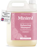 Miniml Natural Hair Shampoo Eco Friendly – 5L Refill Pink Grapefruit & Aloe Vera Men and Womens Sensitive Scalp & Skin Cruelty Free Vegan Shampoo - For Greasy, Curly, Dry and Dandruff Hair