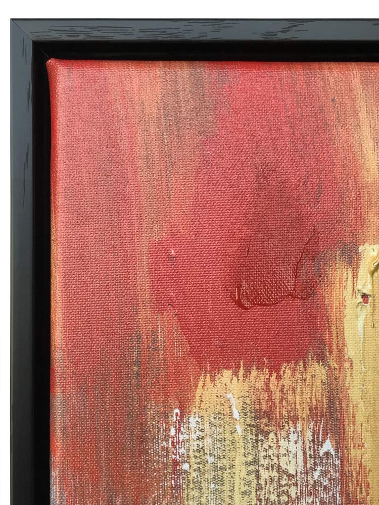 Wieco Art - Flying Skirt Modern Stretched and Framed Artwork Abstract Dancing People Oil Paintings on Canvas Wall Art Ready to Hang for Living Room Bedroom Home Decorations Wall Decor