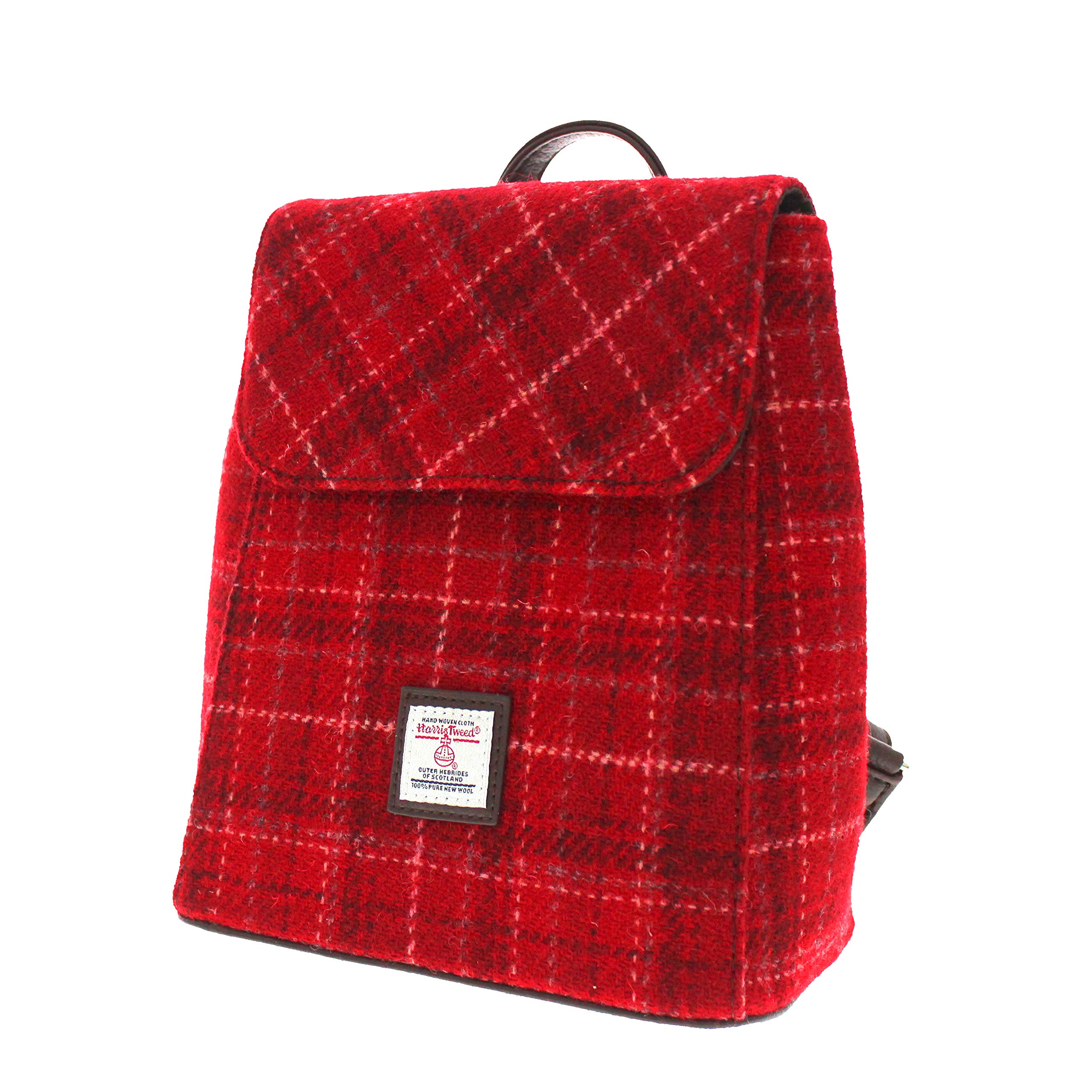 Glen Appin Harris Tweed 'Tummel' Mini Backpack (Colour 15 Green)