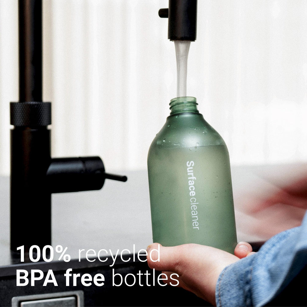 Vove | Premium Reusable Cleaner Bottles | 3 pack | 100% Recycled bottle | Leakproof Trigger Sprayer | Scandi design | Eco-Friendly | Long Lasting | 500ml / 17fl oz | For Cleaning