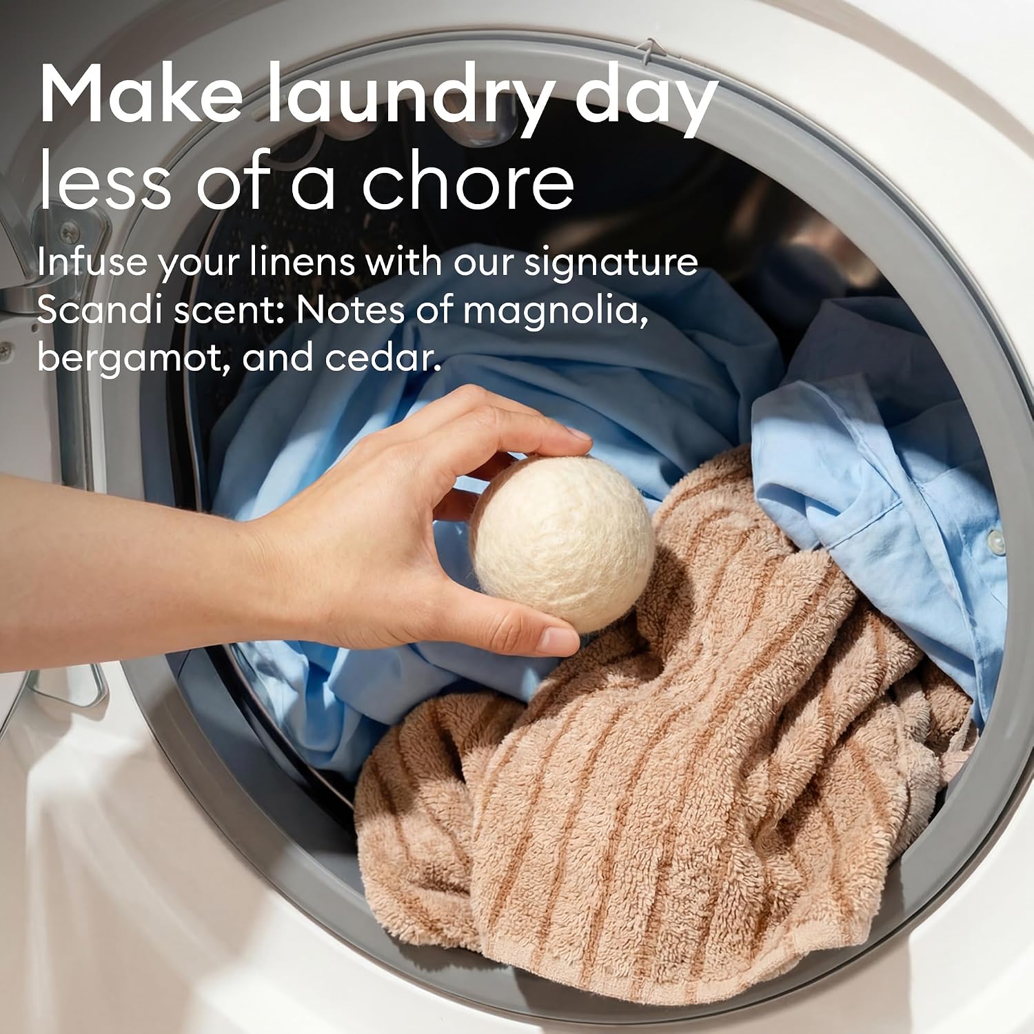 Vove Natural Hemp Tumble Dryer Balls, Pack of 4 - 5X More Absorbent VS Wool - Upto 35% Faster, Fabric Conditioner, Cuts Creases & Static, Reusable Hypoallergenic, Eco Friendly