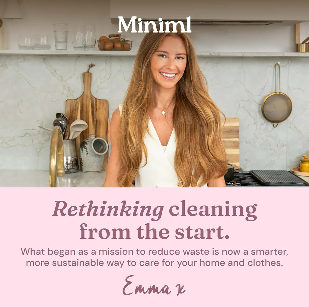 Miniml Eco Washing Up Liquid 5L Refill - Wild Rhubarb & Lemon Scented Non Bio & Skin Sensitive Friendly Dish Wash Cleaner Plant Based Vegan & Cruelty Free - Natural Cleaning Products (500 Washes)