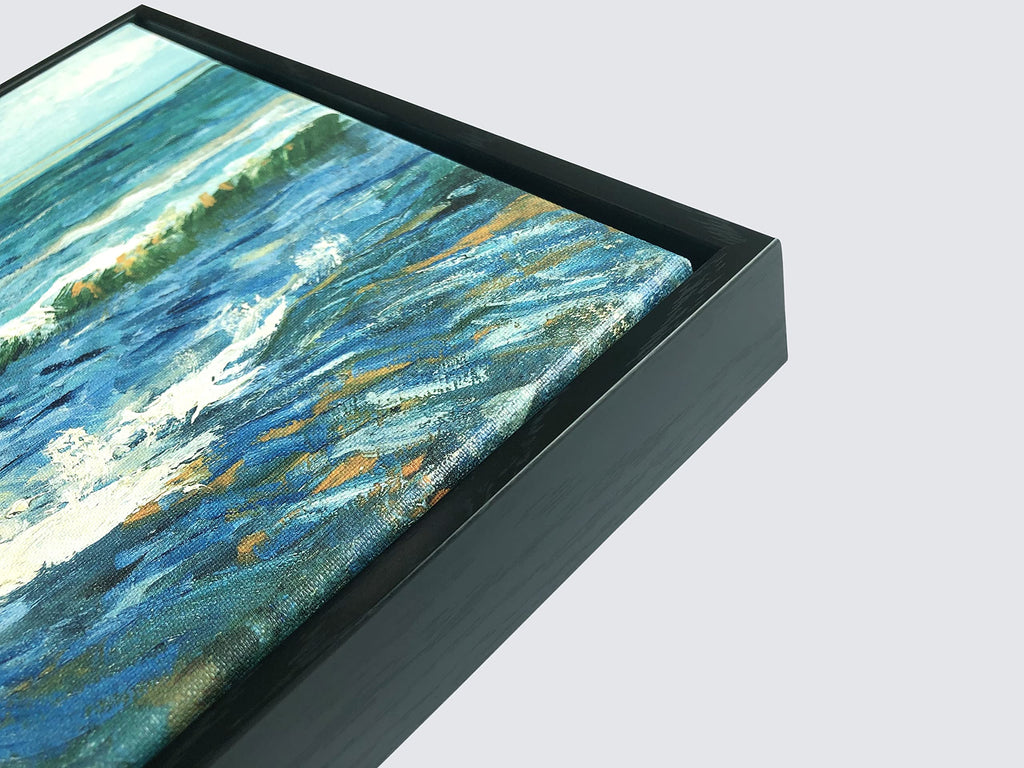 Wieco Art - Seascape at Saintes Maries by Vincent Van Gogh Oil Paintings Reproduction Classical Giclee Canvas Prints Artwork Ocean Pictures Paintings on Canvas Wall Art for Bedroom Home Decorations